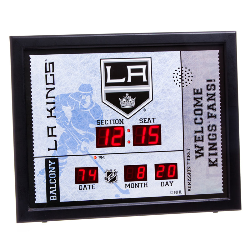Evergreen Enterprises, Inc NHL Bluetooth Scoreboard Wall Clock